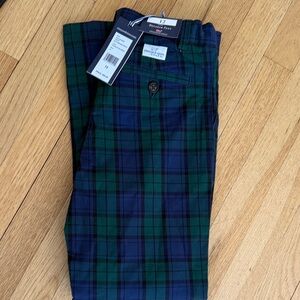 Vineyard Vines Charleston Green and Blue Breaker Pants, size 12 - NWT